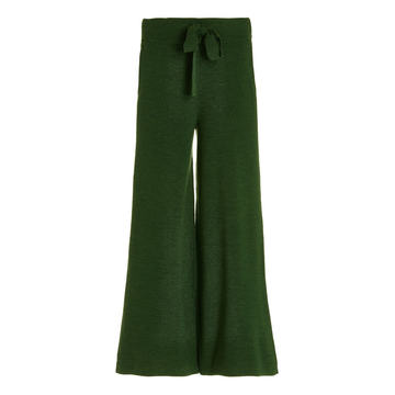 Muffet Merino Wool-Blend Wide-Leg Pants