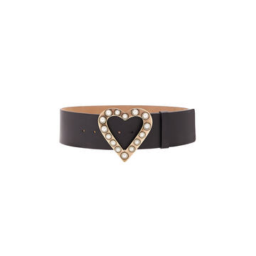 Pearl Heart Buckle Belt