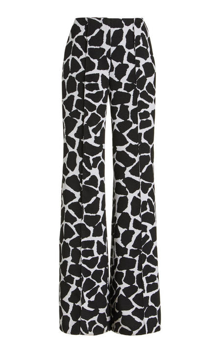 Giraffe-Printed Virgin Wool-Blend Pants展示图