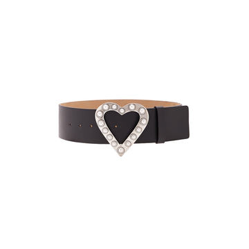 Pearl Heart Buckle Belt