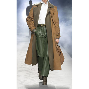 Cotton Gabardine Trench Coat