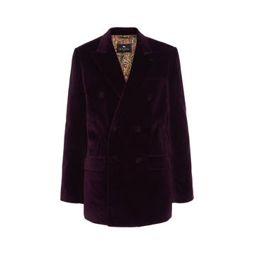 Collared Cotton Blazer