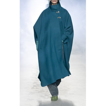 Double Felt Stitched Virgin Wool Cape