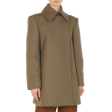 Structured Recycled Wool-Blend Coat