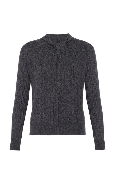 Rae Tie-Effect Merino Wool And Cashmere-Blend Jumper展示图