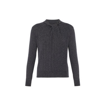 Rae Tie-Effect Merino Wool And Cashmere-Blend Jumper