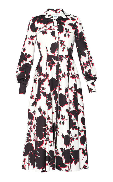 Helaine Printed Cotton Midi Dress展示图