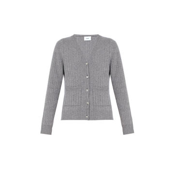 Elizabeth Ribbed-Knit Merino Wool And Cashmere-Blend Cardigan