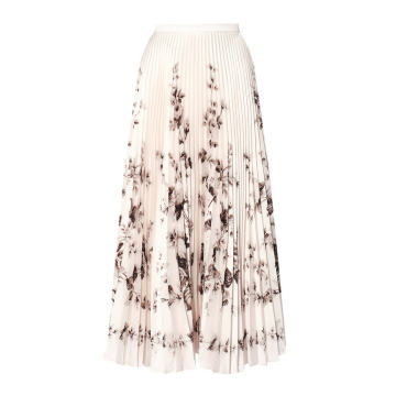 Nesrine Silk-Lined Midi Skirt