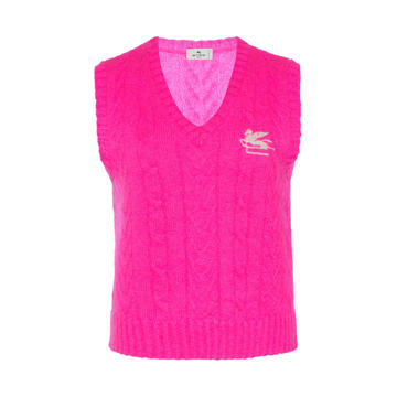 Mohair-Blend Sweater Vest