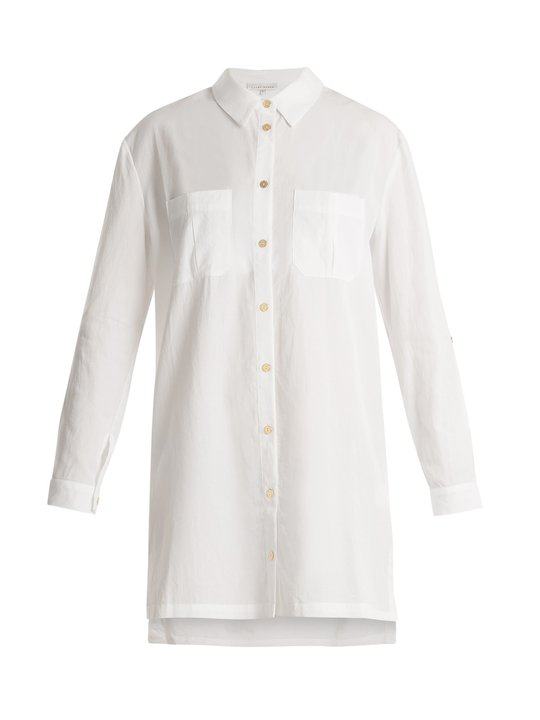 Maine point-collar poplin shirtdress展示图