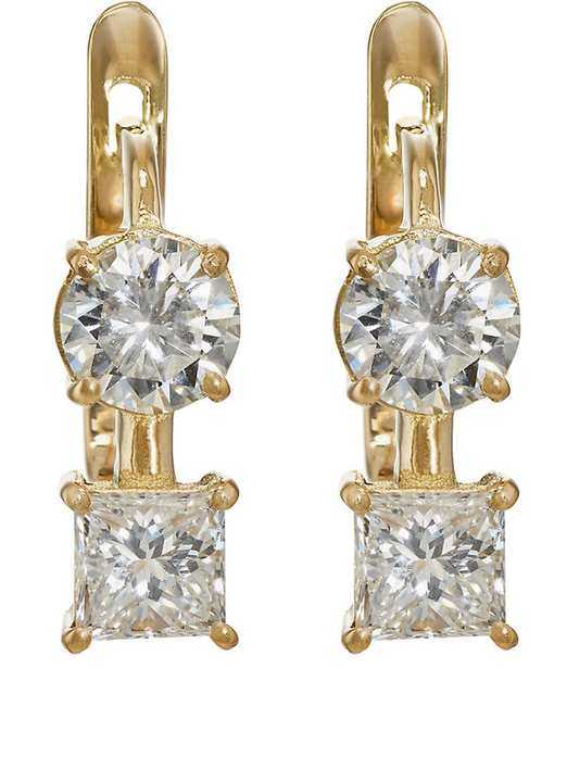 White Diamond Drop Earrings展示图