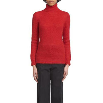 Long-Sleeve Wool Turtleneck Sweater