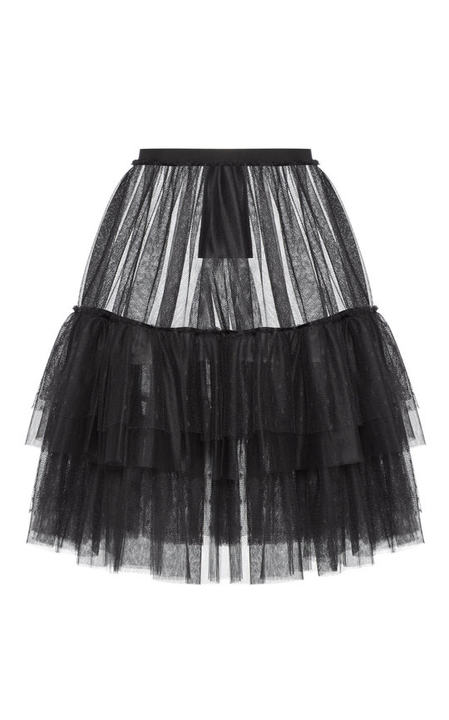 Tiered Swiss Dot Tulle Skirt展示图