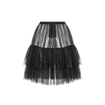 Tiered Swiss Dot Tulle Skirt