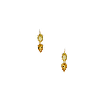 Oval & Pear Earrings