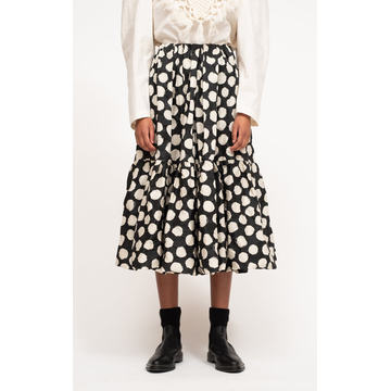 Arline Polka Dot Midi Skirt