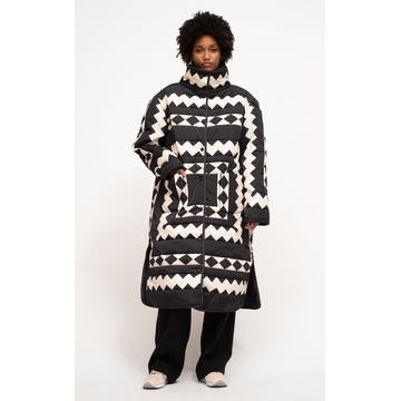 Helena Printed Quilted Puffer Coat