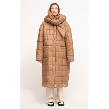 Wren Hooded Quilted Shell Coat