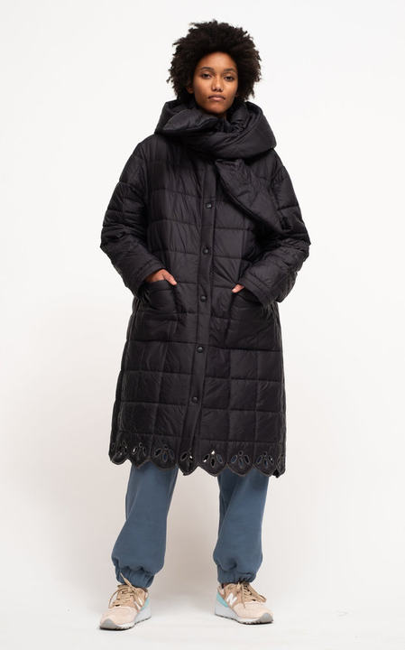 Wren Hooded Quilted Shell Coat展示图