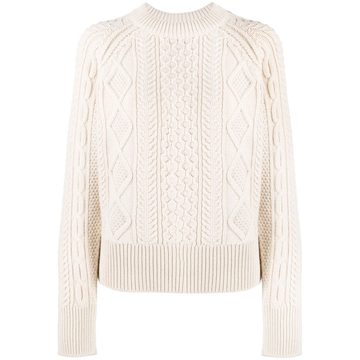 fisherman rib lambswool jumper