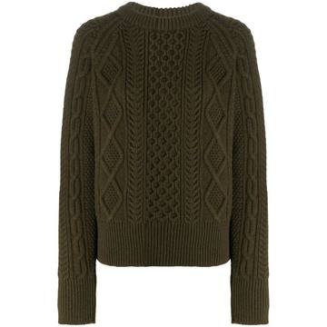 fisherman rib lambswool jumper