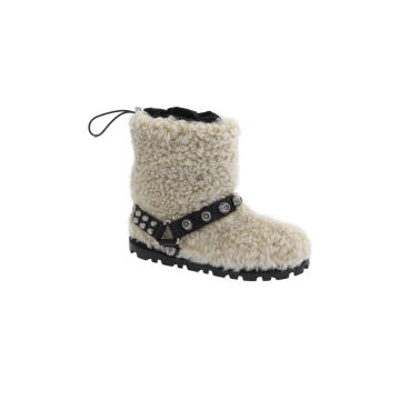 Shearling Studded Winter Boots