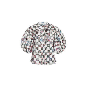 Checkered Cotton Top