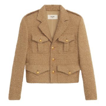 CHASSEUR JACKET IN MOHAIR WOOL