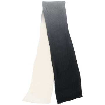 two-tone silk-cashmere blend scarf