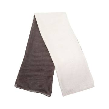 two-tone silk-cashmere blend scarf