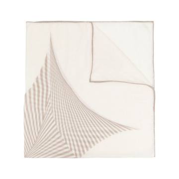 abstract-stripe cashmere scarf