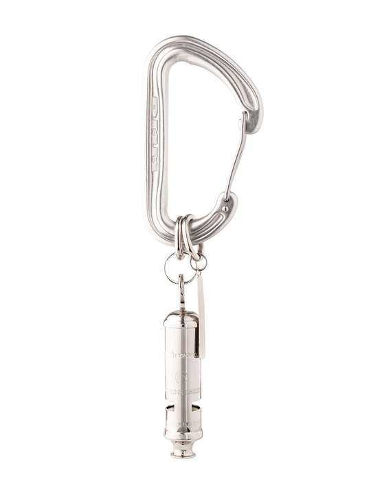 Silver Tone Whistle Carabiner Keyring展示图