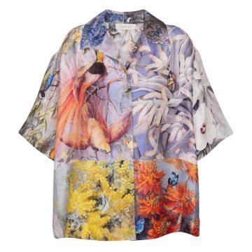 Botanica真丝斜纹布衬衫