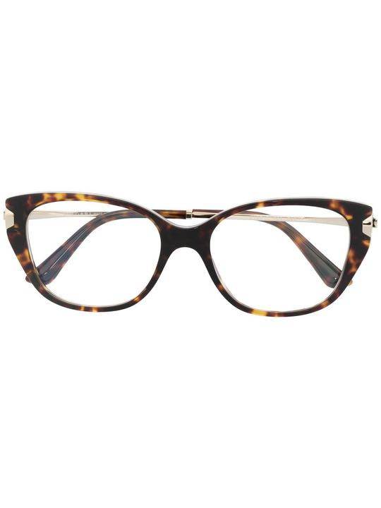 玳瑁纹猫眼框眼镜展示图
