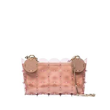 pink Disc nano shoulder bag