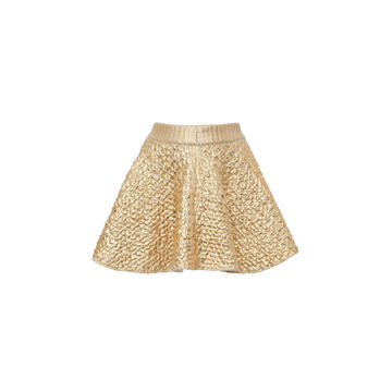 Knitted Virgin Wool-Blend Mini Skirt