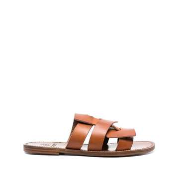 strappy slip-on sandals