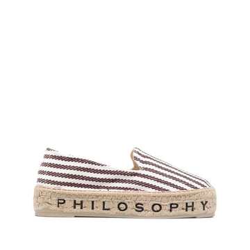 striped platform espadrilles