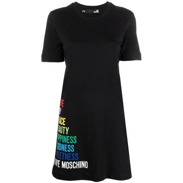 logo-print T-shirt dress