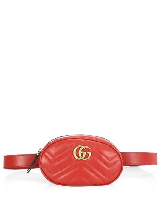 GG Marmont Matelass&#233; Leather Belt Bag展示图