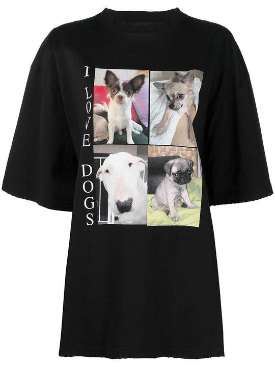 I Love Dogs 印花T恤展示图