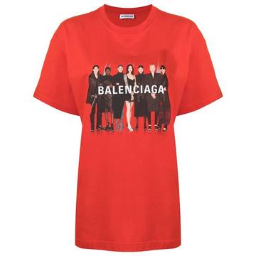 Real Balenciaga 印花T恤