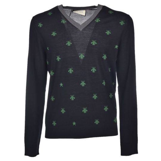 Gucci Bee And Star Knitted Jumper展示图