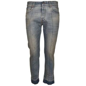 Gucci Stained Denim Punk Jeans