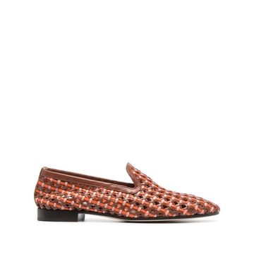 Brera woven leather loafers