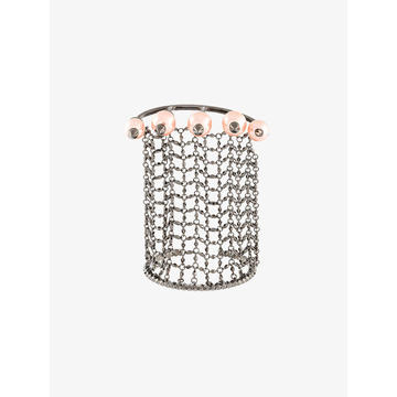 pearl chain cuff bracelet