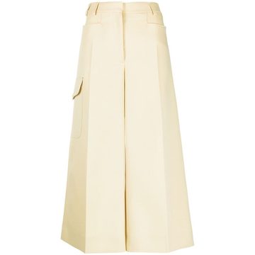 high-waisted wide-leg culottes