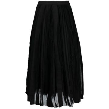 box-pleat tulle skirt