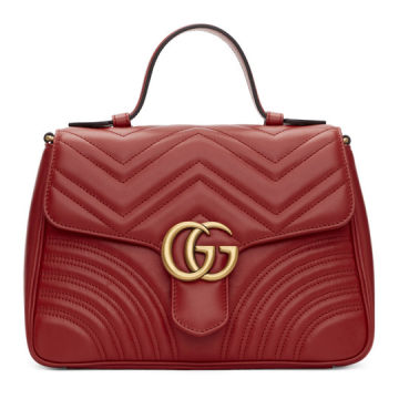 Red Small GG Marmont 2.0 Bag